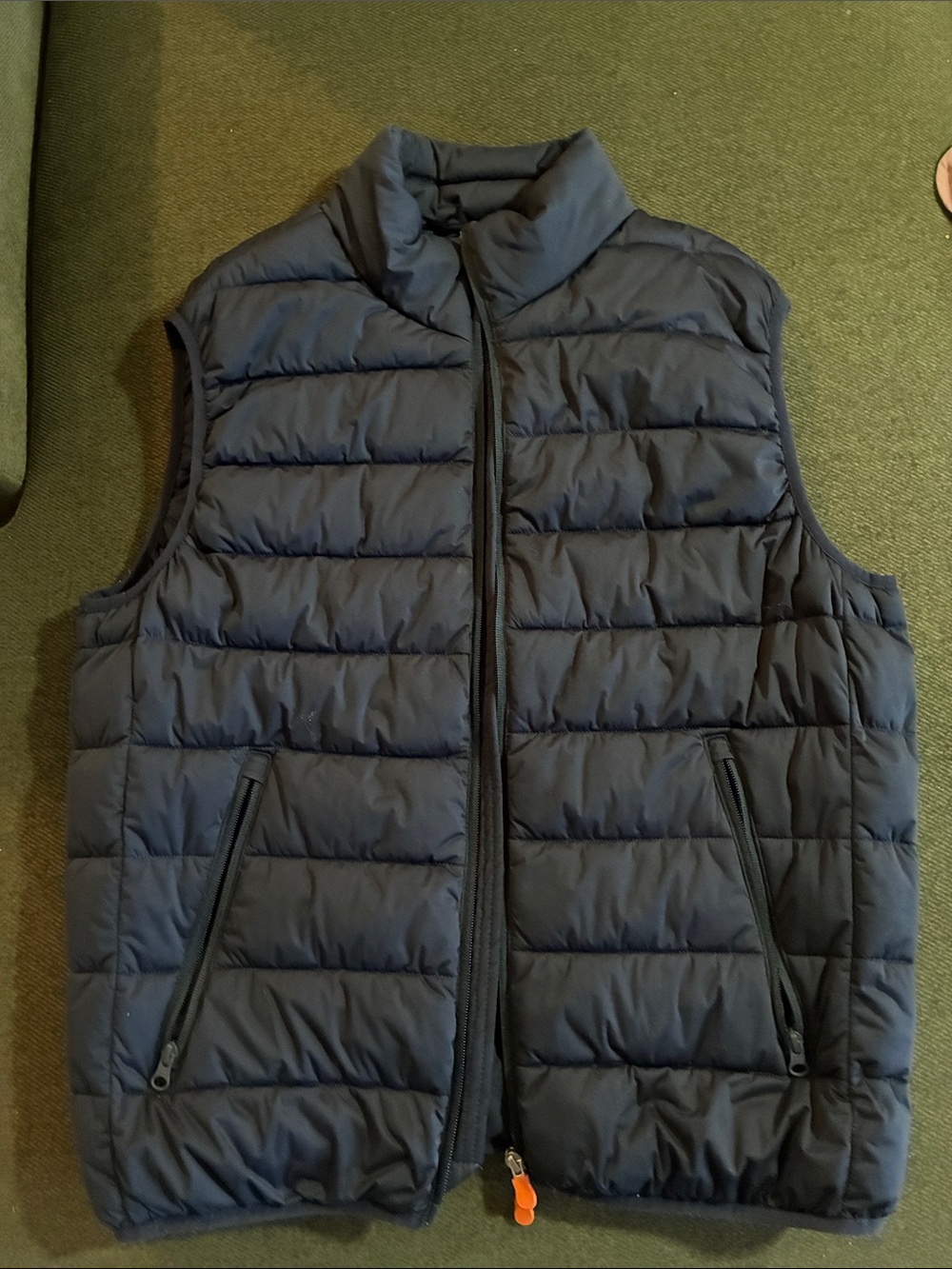 SAVE THE DUCK Navy Quilted Puffer Vest